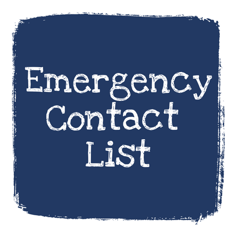 Emergency Contact List