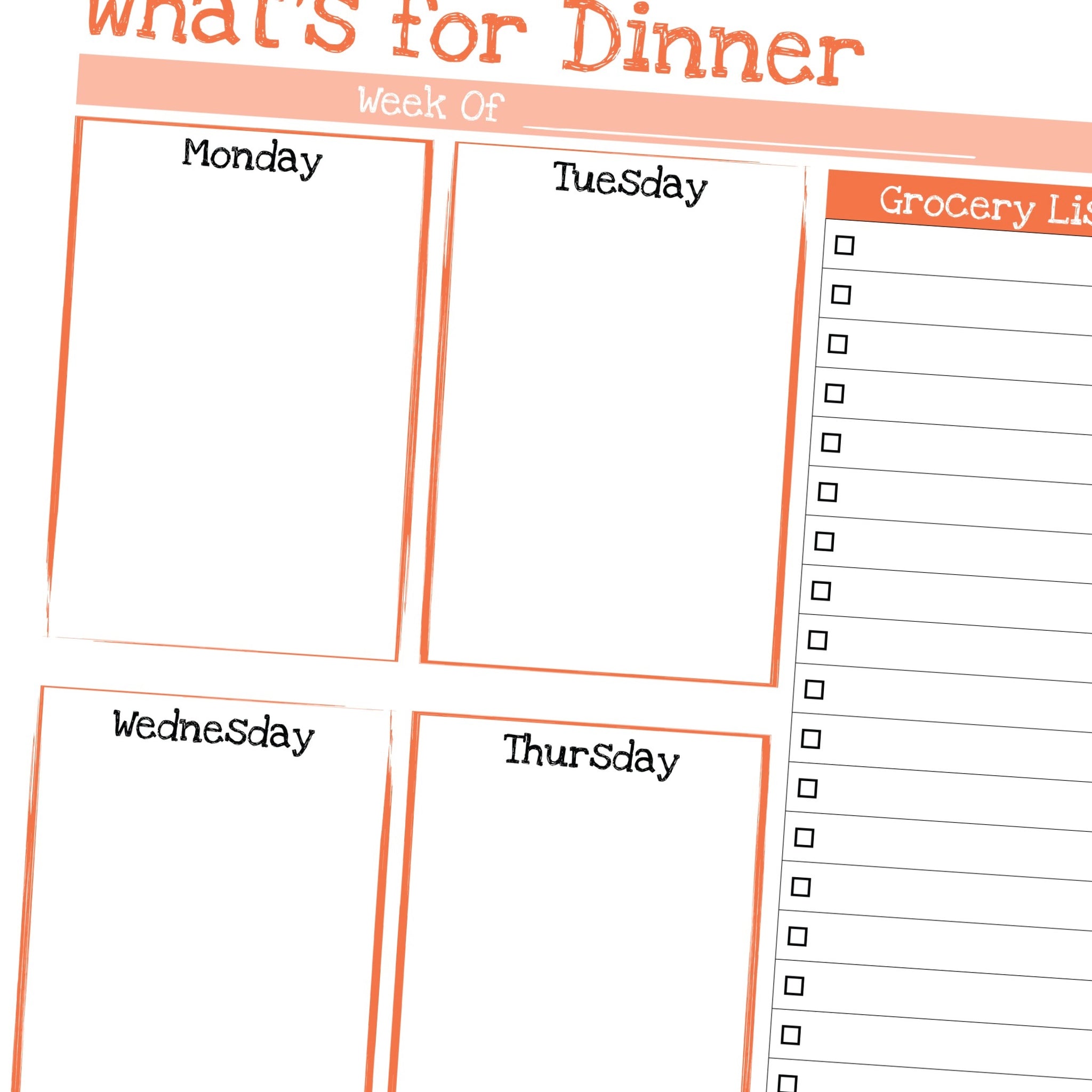 Menu Plan