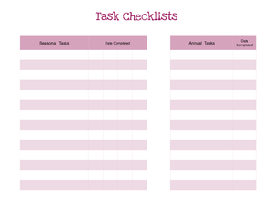 Task Checklist